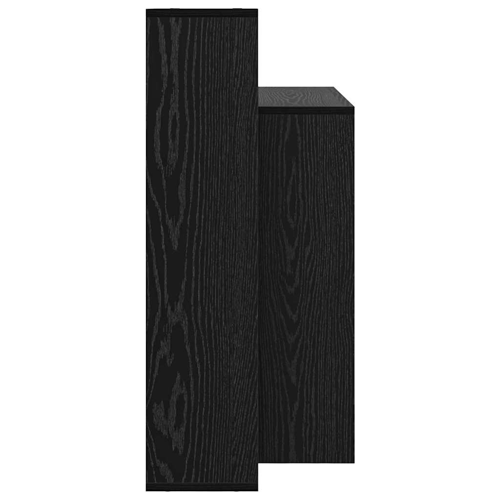 Schreibtisch Schwarz Eichen-Optik Holzwerkstoff