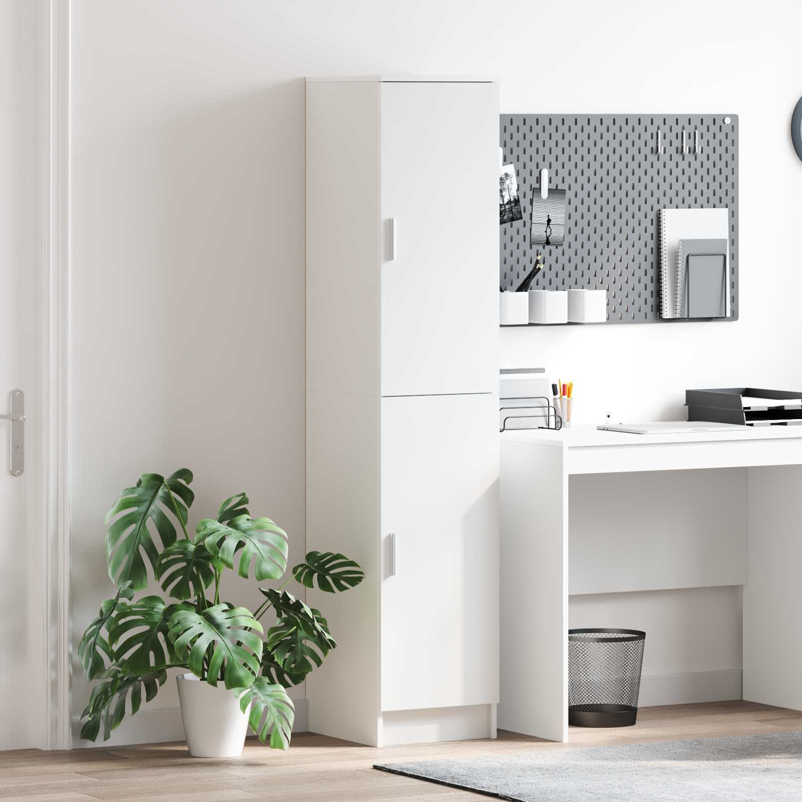 Highboard Weiß 35 x 39 x 168 cm