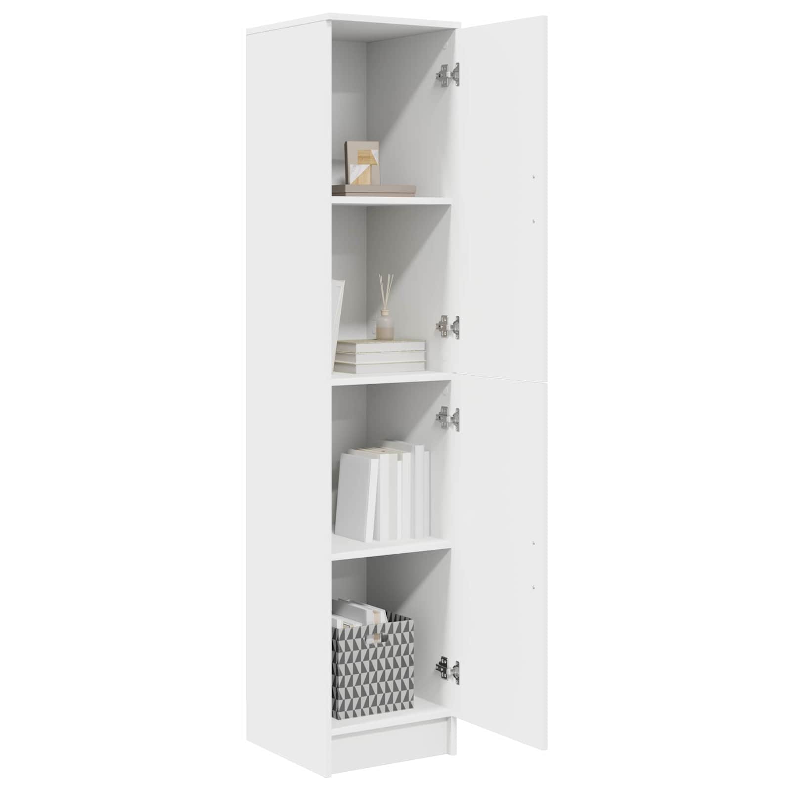 Highboard Weiß 35 x 39 x 168 cm