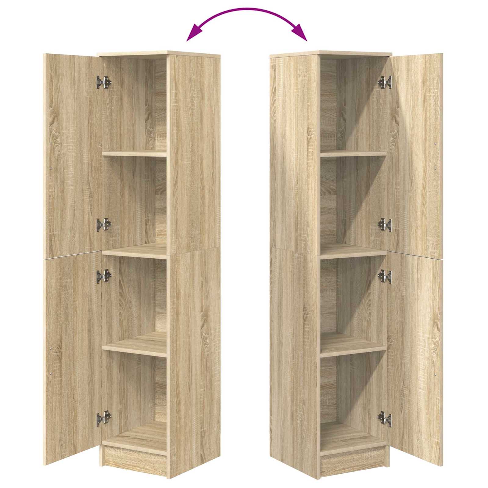 Highboard Sonoma-Eiche 35 x 39 x 168 cm