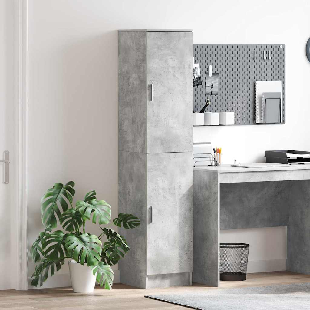 Highboard Betongrau 35 x 39 x 168 cm