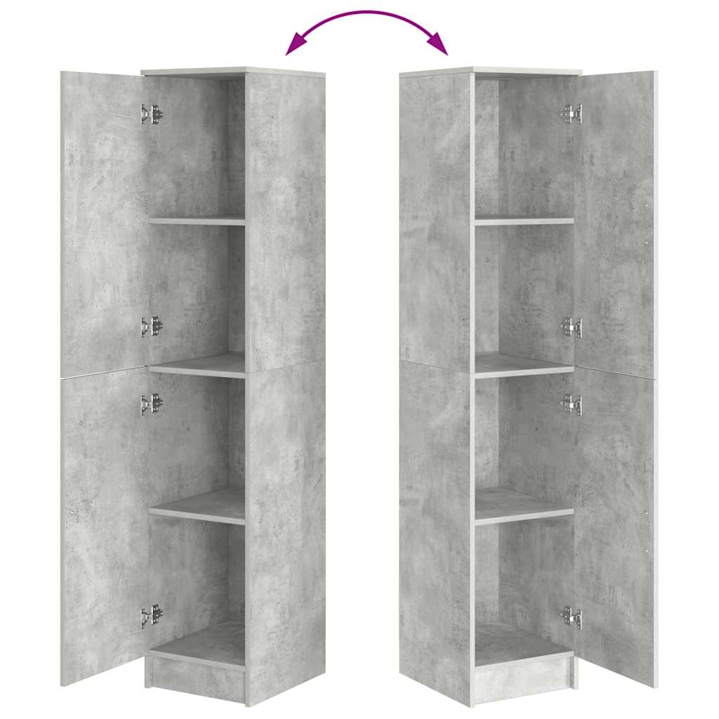 Highboard Betongrau 35 x 39 x 168 cm
