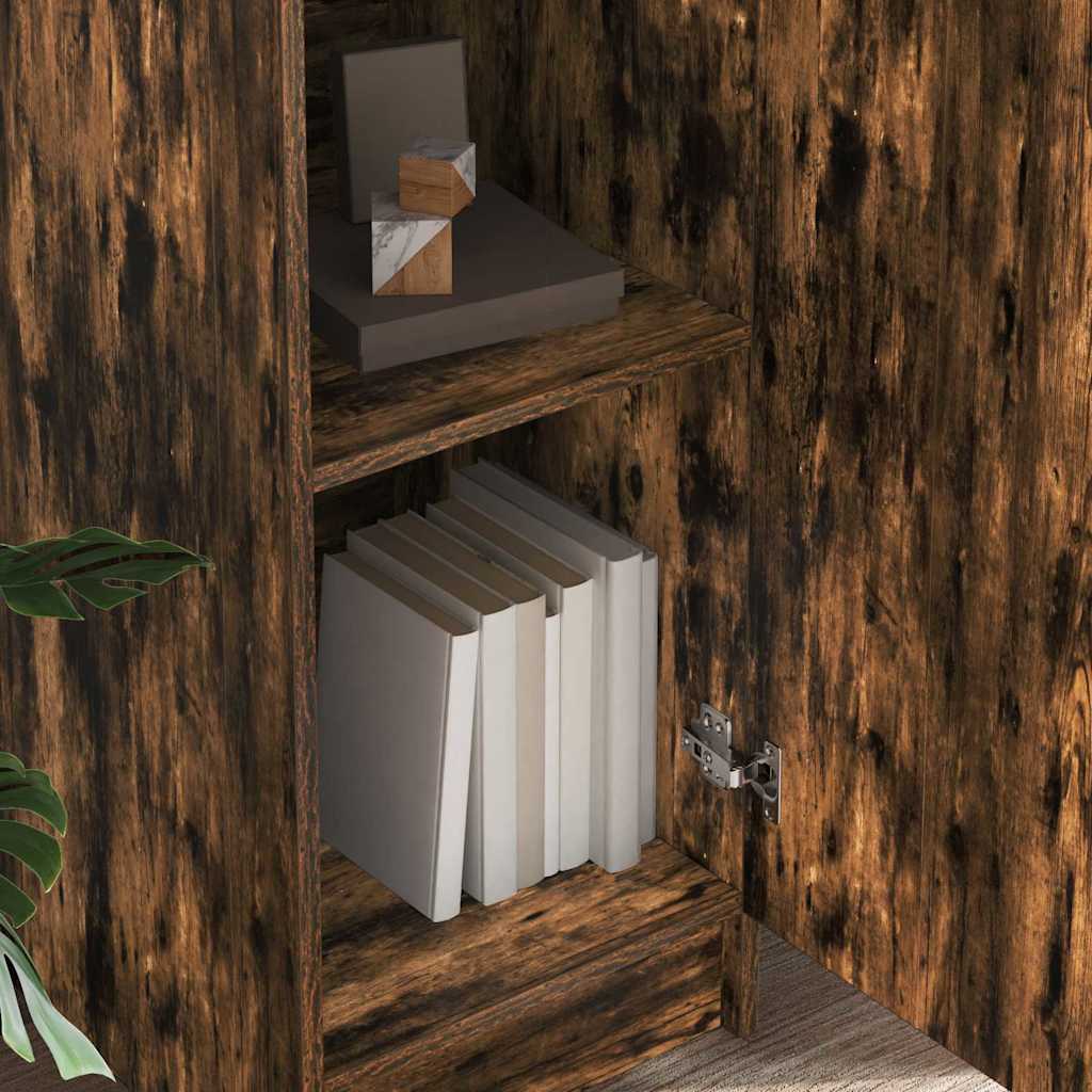 Highboard Räuchereiche 35 x 39 x 168 cm