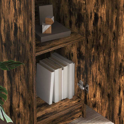 Highboard Räuchereiche 35 x 39 x 168 cm
