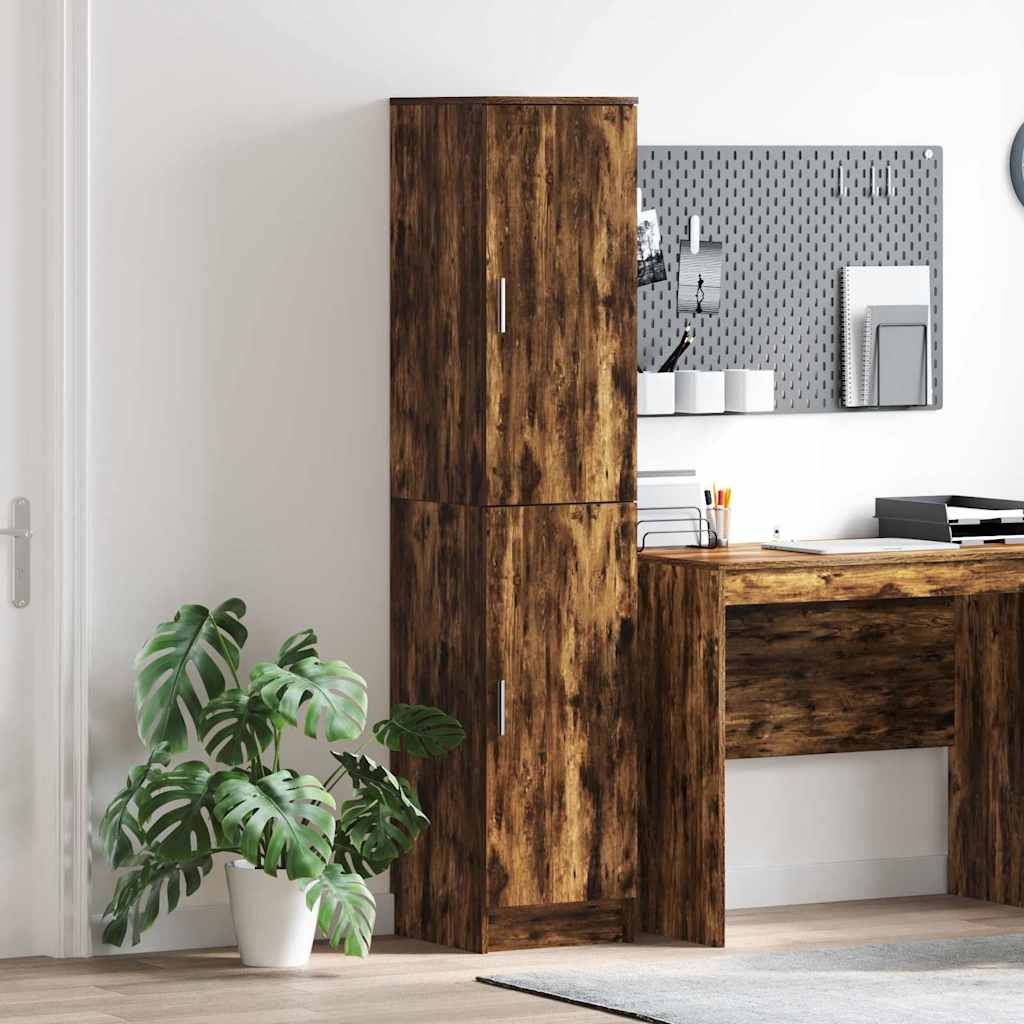 Highboard Räuchereiche 35 x 39 x 168 cm