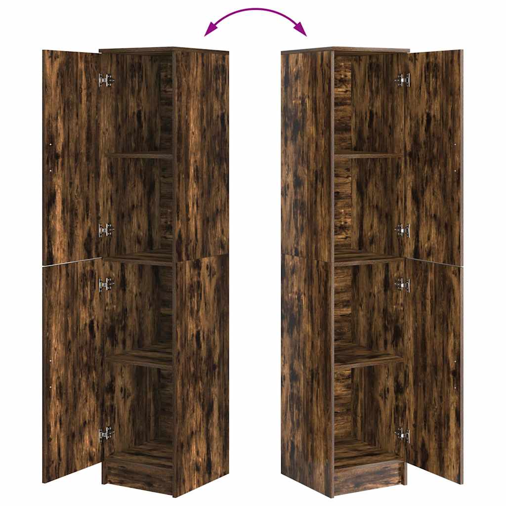 Highboard Räuchereiche 35 x 39 x 168 cm