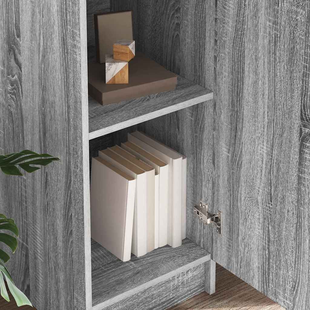Highboard Sonoma-Grau 35 x 39 x 168 cm