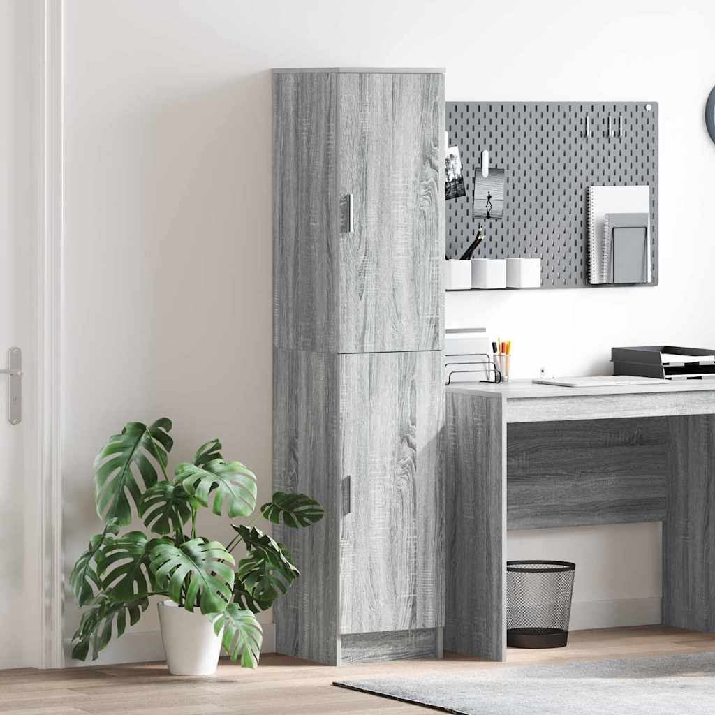Highboard Sonoma-Grau 35 x 39 x 168 cm