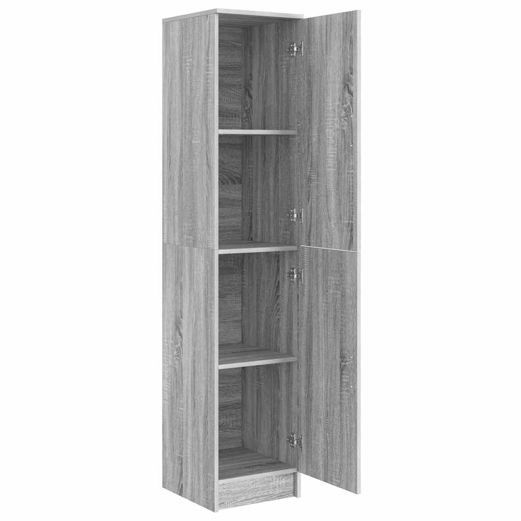 Highboard Sonoma-Grau 35 x 39 x 168 cm