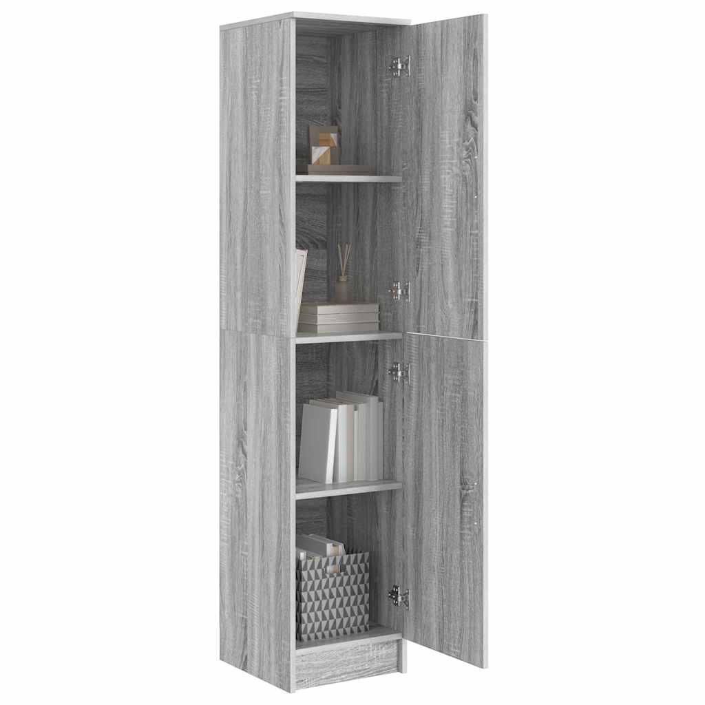 Highboard Sonoma-Grau 35 x 39 x 168 cm
