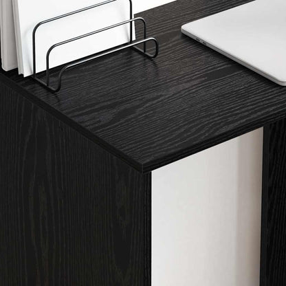 Schreibtisch Schwarz Eichen-Optik Holzwerkstoff