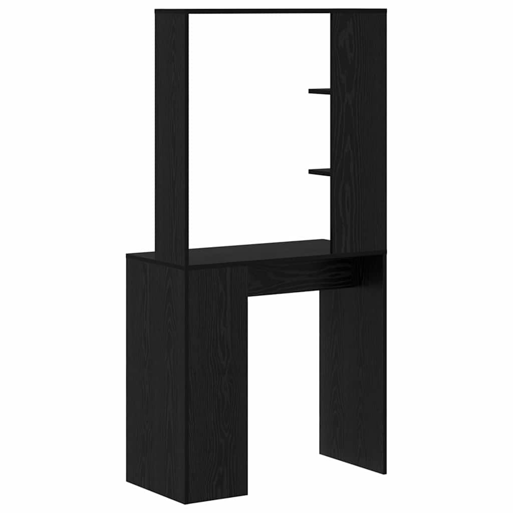 Schreibtisch Schwarz Eichen-Optik Holzwerkstoff