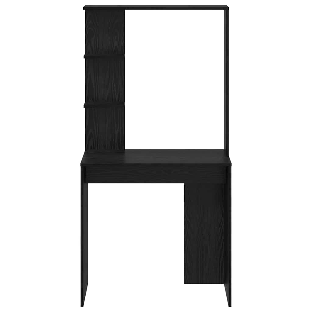 Schreibtisch Schwarz Eichen-Optik Holzwerkstoff