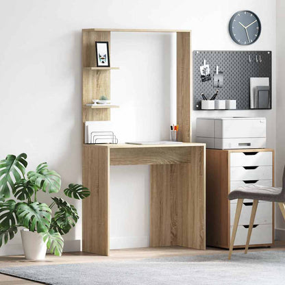 Schreibtisch Sonoma-Eiche Holzwerkstoff 78,5 x 37 x 154,5 cm