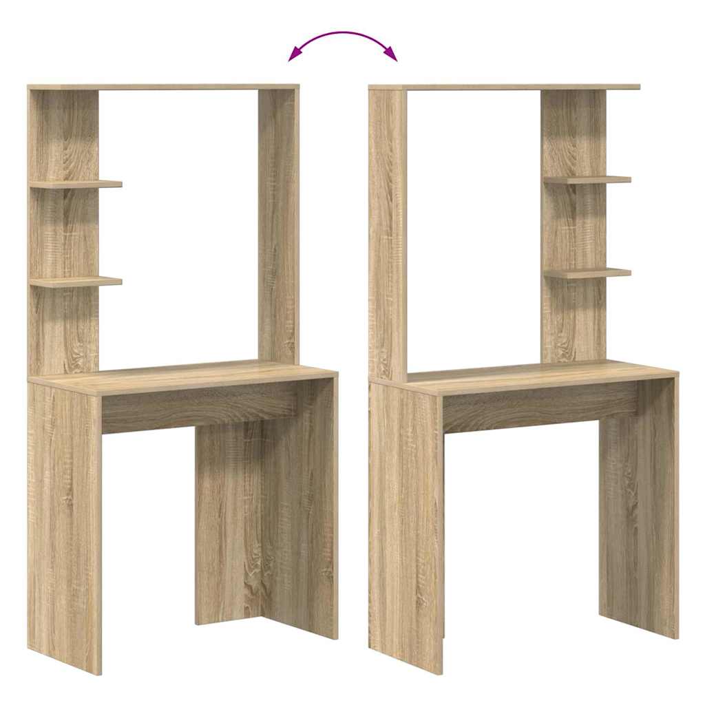Schreibtisch Sonoma-Eiche Holzwerkstoff 78,5 x 37 x 154,5 cm
