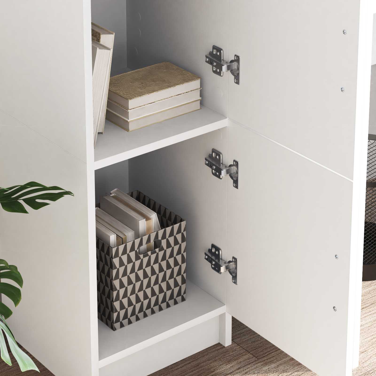 Highboard Weiß 31,5 x 32 x 122,5 cm