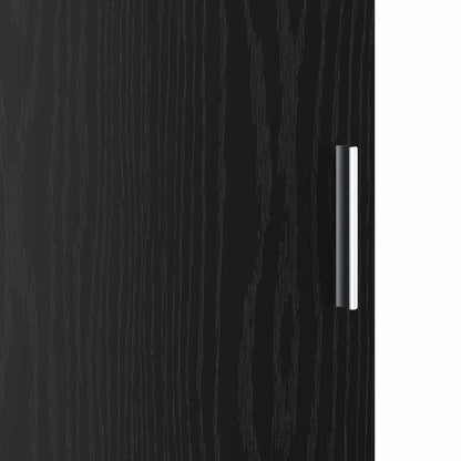 Highboard Schwarz Eichen-Optik 31,5 x 32 x 122,5 cm