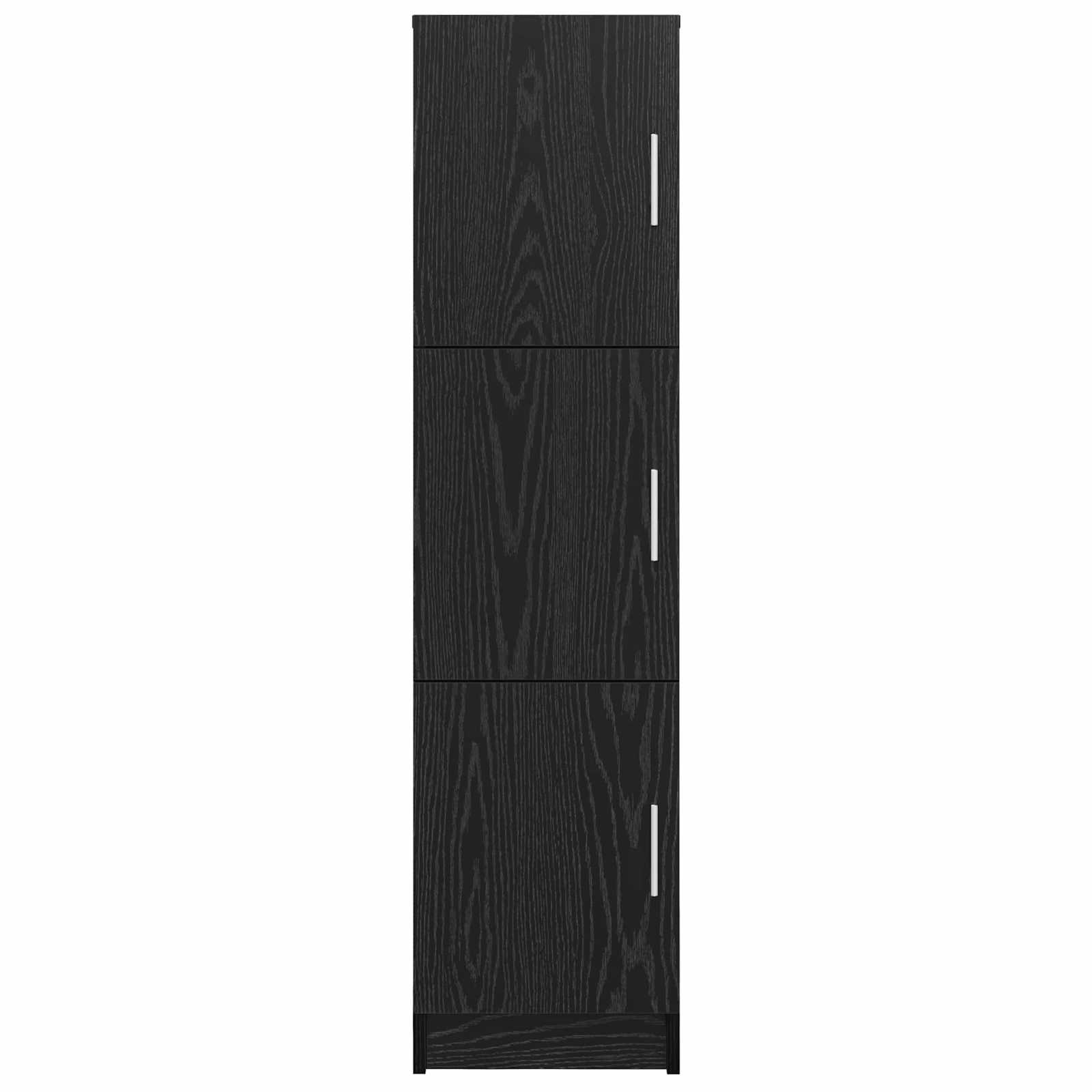 Highboard Schwarz Eichen-Optik 31,5 x 32 x 122,5 cm