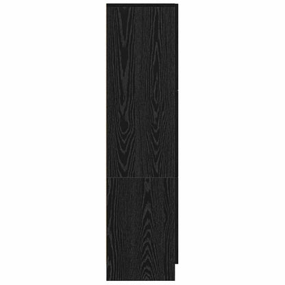 Highboard Schwarz Eichen-Optik 31,5 x 32 x 122,5 cm