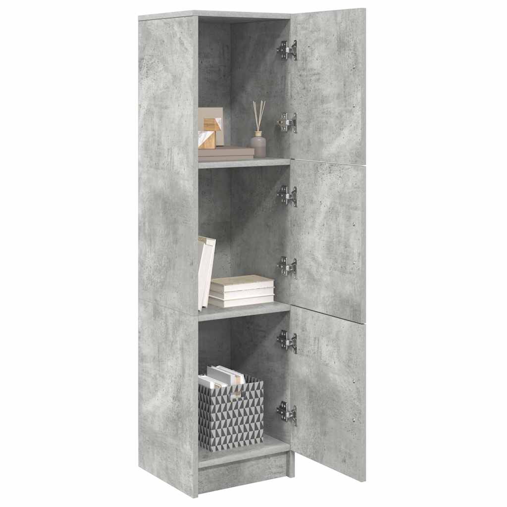 Highboard Beton Grau 31,5 x 32 x 122,5 cm