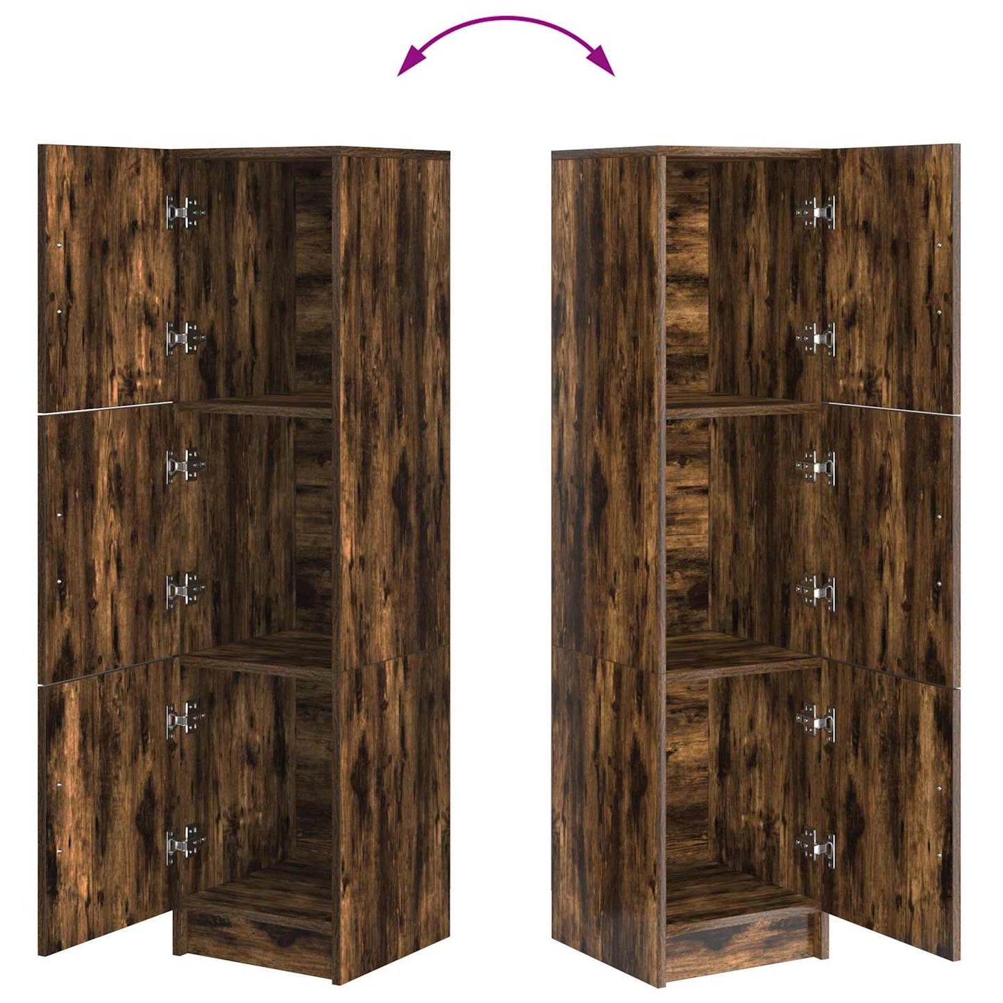 Highboard Geräucherte Eiche 31,5 x 32 x 122,5 cm