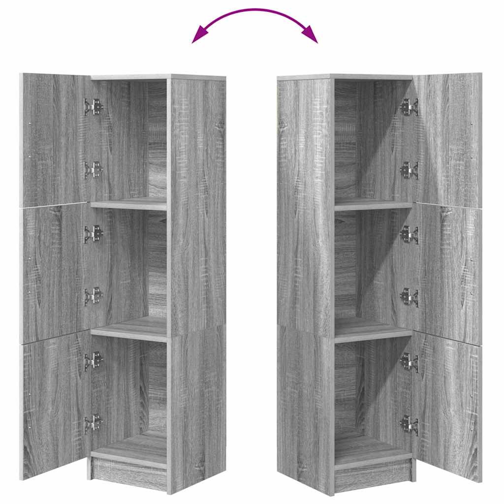 Highboard Graues Sonoma 31,5 x 32 x 122,5 cm
