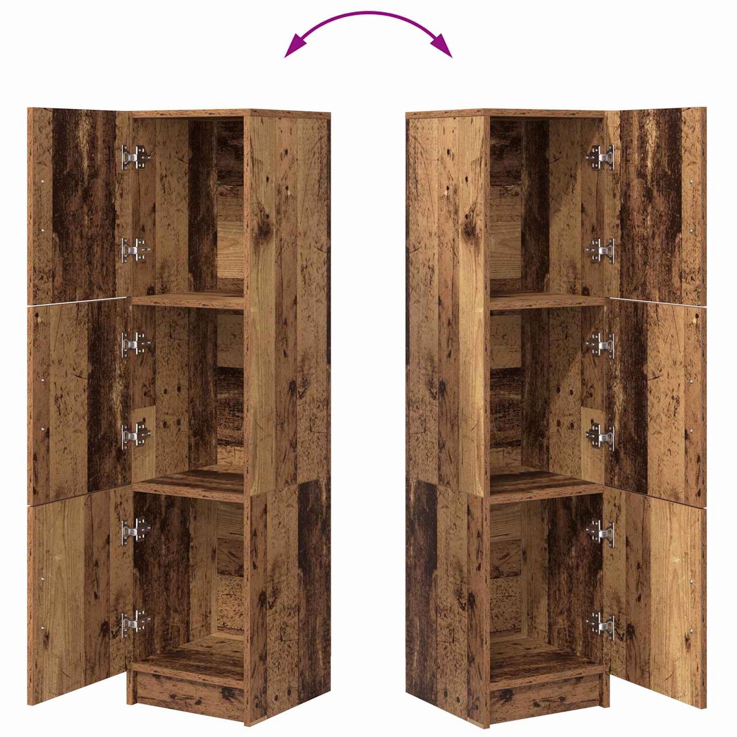 Highboard Altholz 31,5 x 32 x 122,5 cm