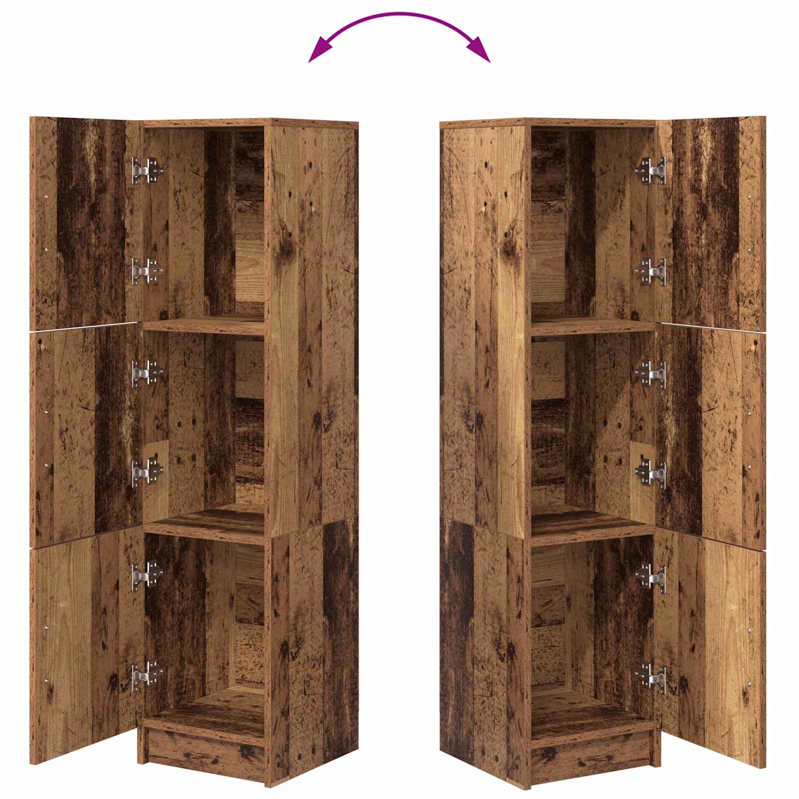 Highboard Altholz 31,5 x 32 x 122,5 cm