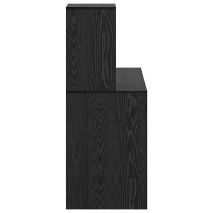 Schreibtisch Schwarz Eichen-Optik 102 x 50 x 124 cm