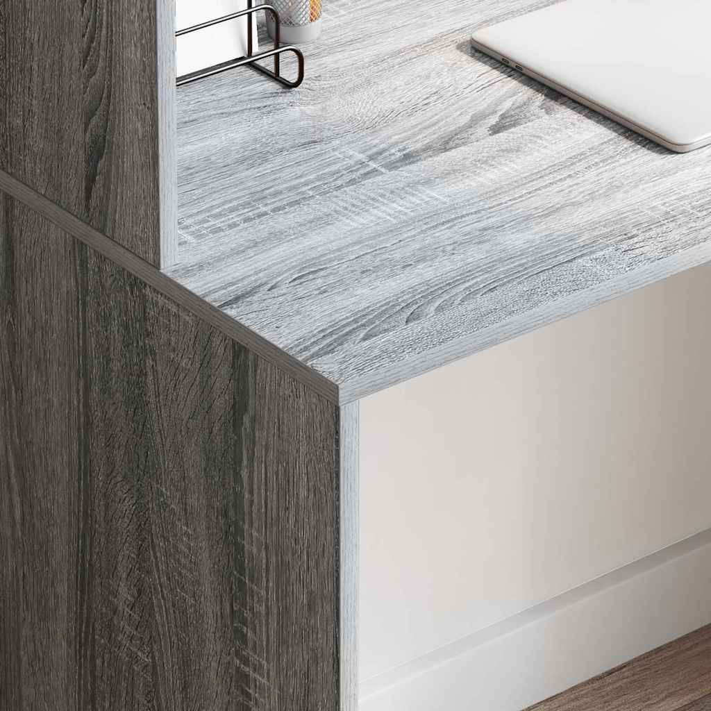 Schreibtisch Sonoma-Grau 102 x 50 x 124 cm Holzwerkstoff