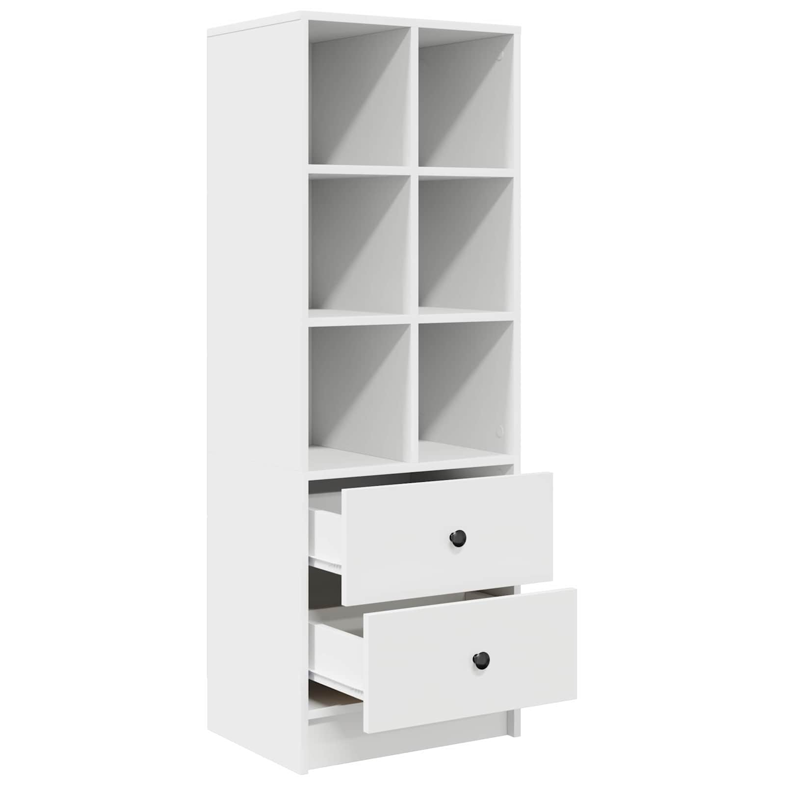Highboard Weiß 45,5 x 34 x 127 cm