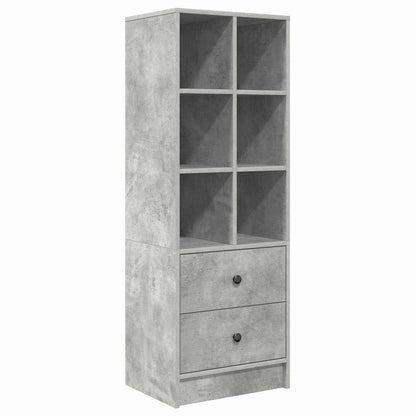 Highboard mit Schubladen Beton Grau 45,5 x 34 x 127 cm