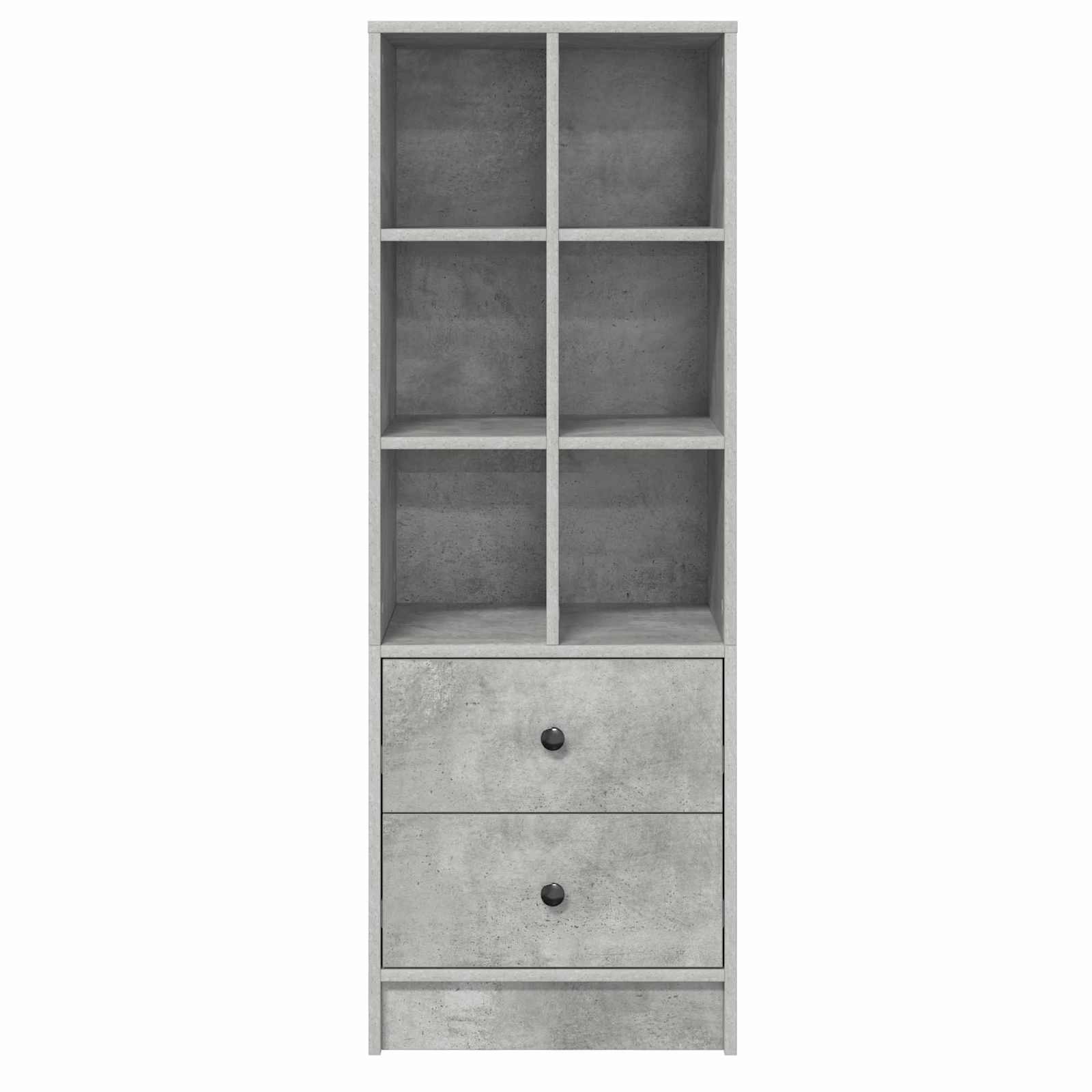Highboard mit Schubladen Beton Grau 45,5 x 34 x 127 cm