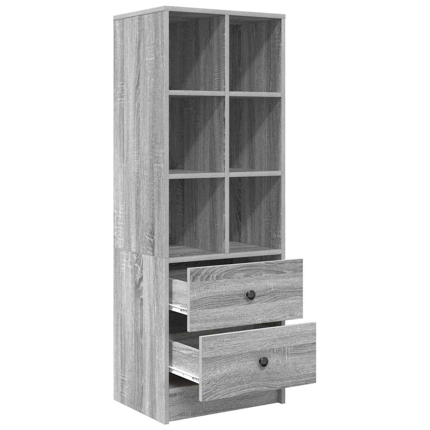 Highboard mit Schubladen Graues Sonoma 45,5 x 34 x 127 cm