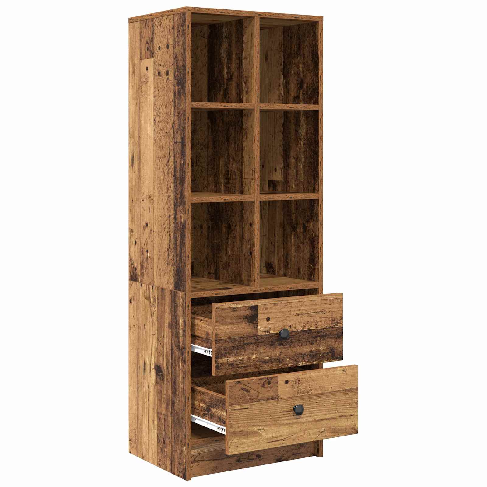 Highboard mit Schubladen Altholz 45,5 x 34 x 127 cm
