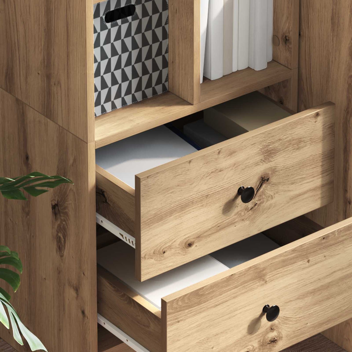 Highboard Artisan-Eiche 45,5 x 34 x 127 cm