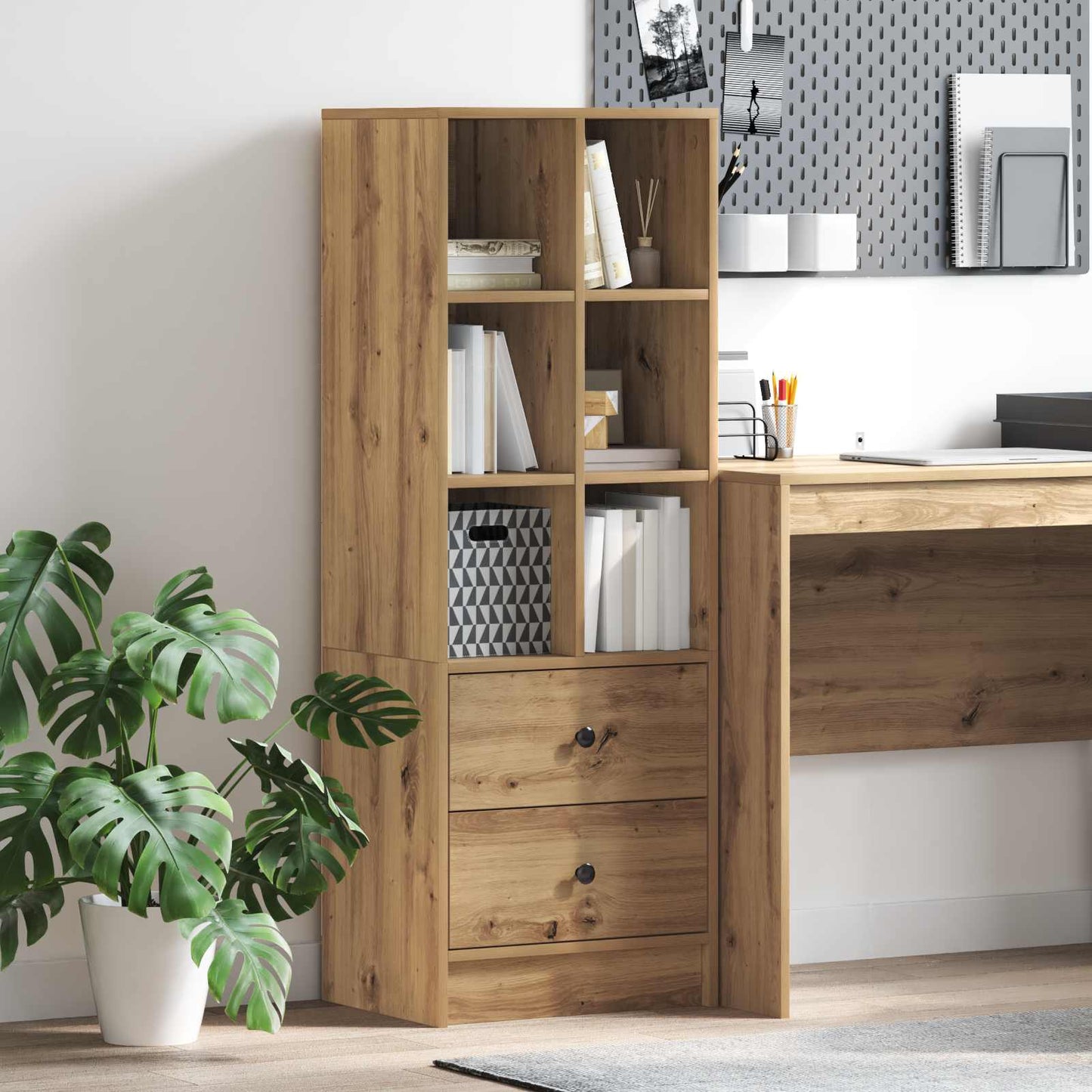Highboard Artisan-Eiche 45,5 x 34 x 127 cm