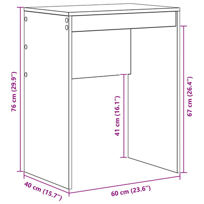 Schreibtisch Weiß 60 x 40 x 76 cm