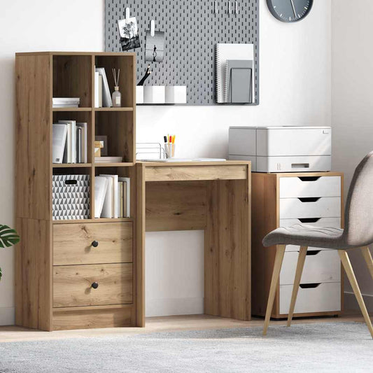 Schreibtisch Eiche handwerklich 60 x 40 x 76 cm Holzwerkstoff