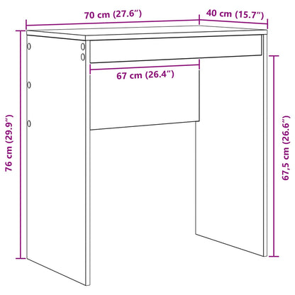 Schreibtisch Weiß 70 x 40 x 76 cm