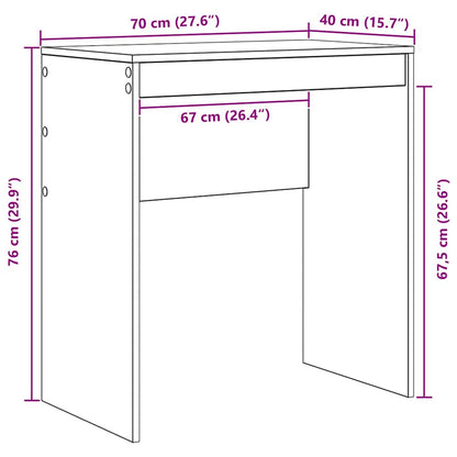 Schreibtisch Sonoma-Eiche 70 x 40 x 76 cm Holzwerkstoff