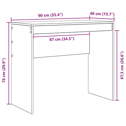 Schreibtisch Weiß 90 x 40 x 76 cm
