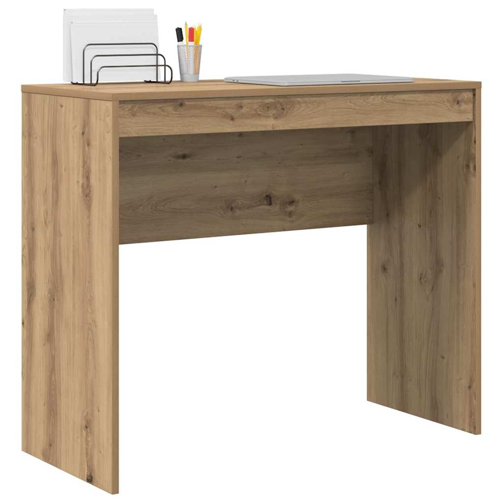 Schreibtisch Eiche handwerklich 90 x 40 x 76 cm Holzwerkstoff
