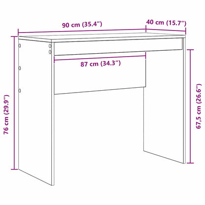 Schreibtisch Artisan-Eiche 90 x 40 x 76 cm