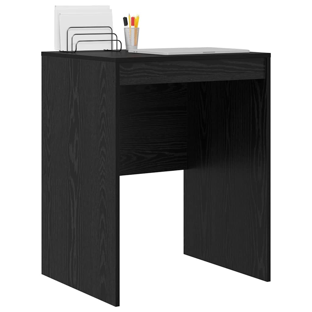 Schreibtisch Schwarz Eichen-Optik 60 x 50 x 76 cm