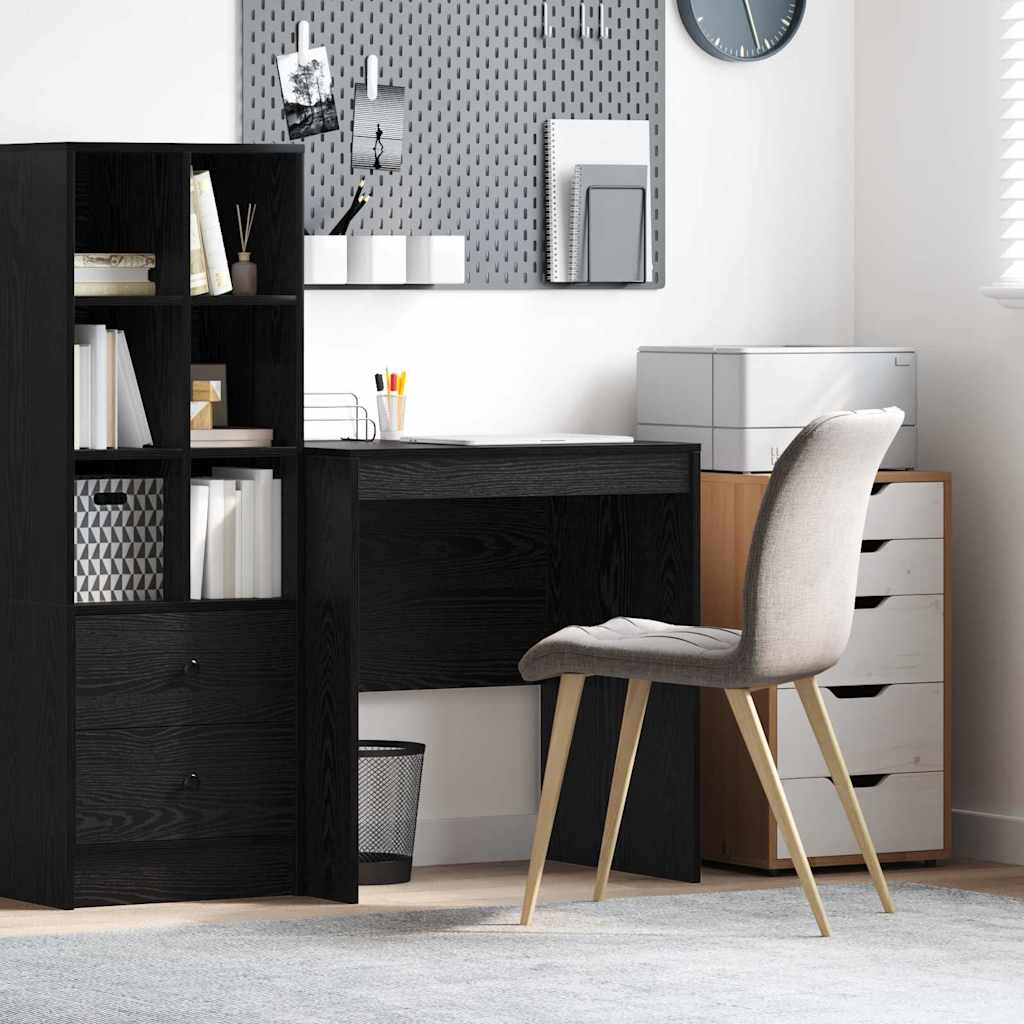 Schreibtisch Schwarz Eichen-Optik 70 x 50 x 76 cm