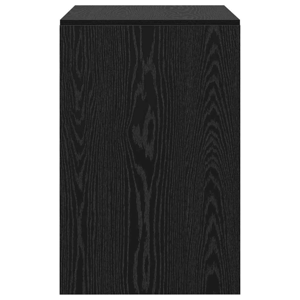 Schreibtisch Schwarz Eichen-Optik 80 x 50 x 76 cm