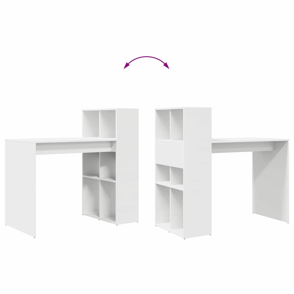 Schreibtisch Weiß Holzwerkstoff 108 x 55 x 103.5 cm