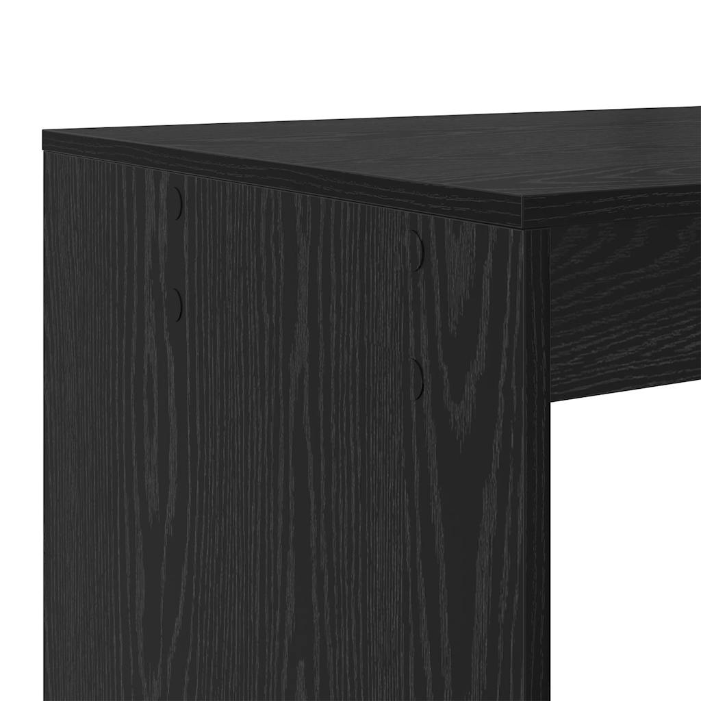 Schreibtisch Schwarz Eichen-Optik Holzwerkstoff