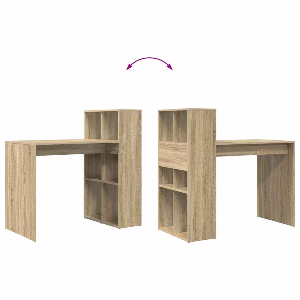 Schreibtisch Sonoma-Eiche Holzwerkstoff 108 x 55 x 103.5 cm